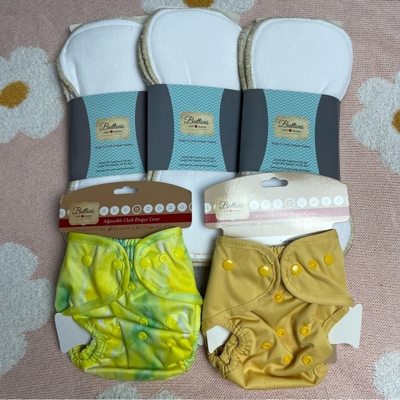 NWT Buttons Cloth Diaper Lot - Picture 1 of 4